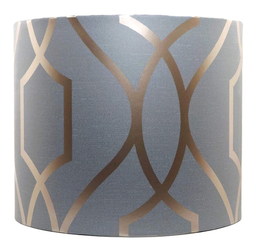 Geometric lampshade grey copper