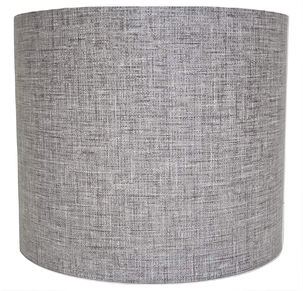 grey linen textured lampshade