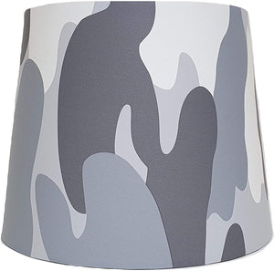 grey camouflage table lamp shade