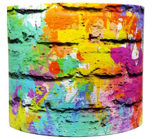 Load image into Gallery viewer, multicoloured brick wall light shade