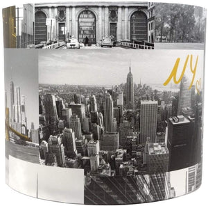 New York Themed Drum Light Shades