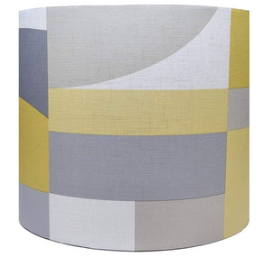 Ochre & Grey geometric light shade