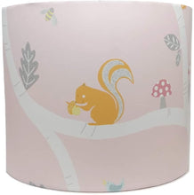 Load image into Gallery viewer, Pink woodland animals light shade
