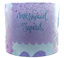 Load image into Gallery viewer, Purple teal mermaid drum light shade