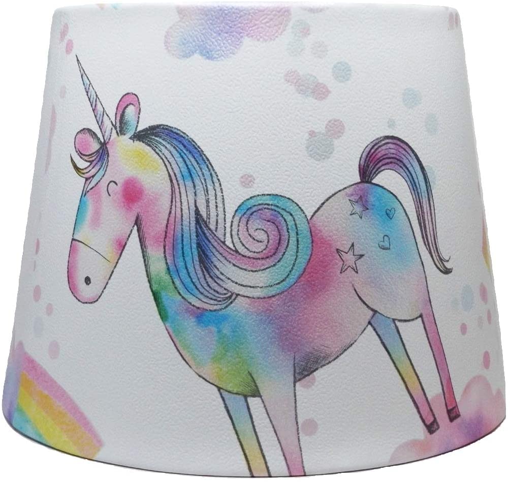 rainbow unicorn table lamp shade
