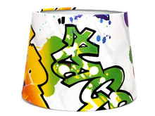 Load image into Gallery viewer, white graffiti ceiling light shade